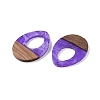 Resin & Wood Pendants WOOD-F015-17A-2