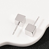 Brass Stud Earrings for Women EJEW-G441-05C-P-2