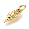 Rack Plating Brass Micro Pave Cubic Zirconia Charms KK-I720-56G-2