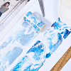 PET Flower Pattern DIY Scrapbook Decorative Adhesive Tapes DIY-WH20011-96G-3