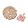 2Pcs Handmade MIYUKI Round Rocailles Seed Loom Pattern PALLOY-MZ00186-03-3