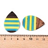 Epoxy Resin & Walnut Wood Pendants RESI-N039-121O-3