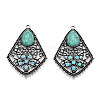 Synthetic Turquoise Pendants TIBEP-TAC0003-08AS-3