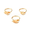 Natural Spiral Shell Finger Rings RJEW-TA00169-2