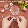 Alloy Enamel Wine Glass Charms AJEW-AB00152-3