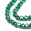Electroplate Glass Beads Strands EGLA-A034-T6mm-B04-3