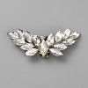 Wing Alloy Rhinestone Shoe Decoration AJEW-WH0166-84A-P-1