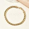 304 Stainless Steel Box Chain Necklaces & Bracelets Sets SJEW-D091-12G-2