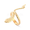 Ion Plating(IP) 304 Stainless Steel Snake Wrap Cuff Ring X-RJEW-L103-32G-1