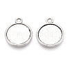 Tibetan Style Alloy Pendants Cabochon Settings PALLOY-N178-12AS-C-1