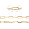 Rack Plating Brass Paperclip Chains CHC-K013-06B-3