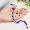1 Strand Handmade Lampwork Inner Flower Rondelle Beads Strands LAMP-TA0002-72D-5