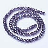 Electroplate Glass Beads Strands EGLA-A034-T8mm-B13-2