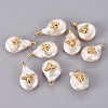 Natural Cultured Freshwater Pearl Pendants LS-PEAR-F008-37G-1