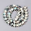 Spray Painted Synthetic Turquoise Beads Strands UNKW-T001-11H-2