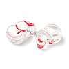 Christmas Decorations Theme Opaque Acrylic Bead with Enamel X-OACR-Z021-01J-2