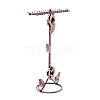 Rose Flower Shape Iron 32-Hook Necklace/Bracelet Jewelry Organizer Display Rack NDIS-K002-01R-4