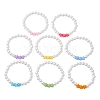 Children's Day Imitated Pearl Acrylic Beads Stretch Bracelets BJEW-JB13538-2