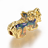 Alloy Enamel Beads PALLOY-L213-01G-4