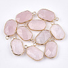 Natural Rose Quartz Pendants G-T112-12I-1