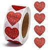 Heart Shaped Stickers Roll X-DIY-K027-A05-1