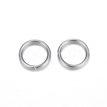 Non-Tarnish 304 Stainless Steel Jump Rings X-STAS-D447-17