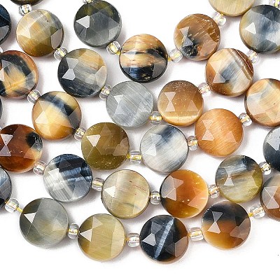 Natural Tiger Eye Beads Strands G-F812-C09-01A-1