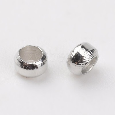 Brass Crimp Beads X-E002-1