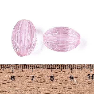 Handmade Ribbed Lampwork Beads LAMP-N042-01-1