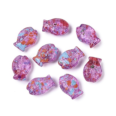 Picasso Transparent Glass Beads SEED-Q039-03A-1
