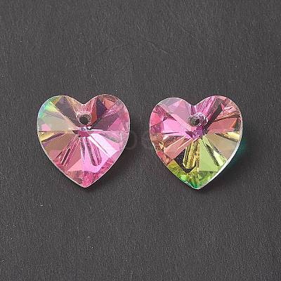Faceted Glass Charms RGLA-L026-B12-1