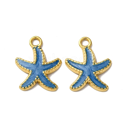 304 Stainless Steel Enamel Pendants STAS-L299-19G-05-1