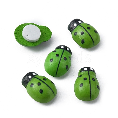 Spray Painted Wood Cabochons WOOD-WH0024-119E-1