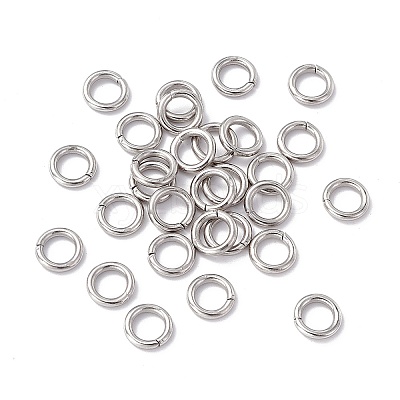 Non-Tarnish 304 Stainless Steel Open Jump Rings X-STAS-C040-01E-P-1