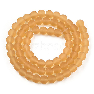 Transparent Glass Beads Strands GLAA-T032-T6mm-MD08-1