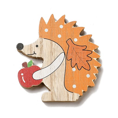 Autumn Single Face Printed Wood Cabochons WOOD-I010-01D-1