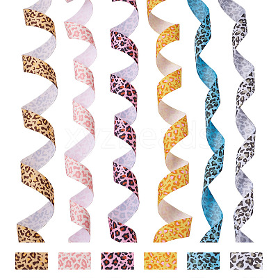 Leopard Printed Grosgrain Ribbons OCOR-TA0001-25-1