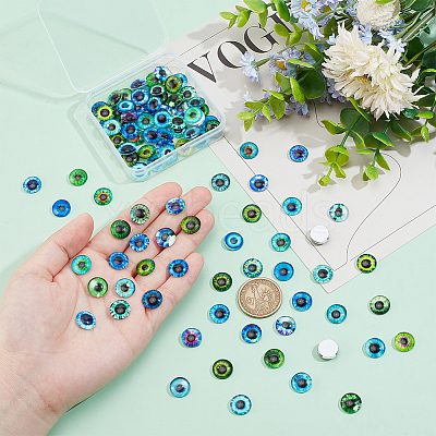 1 Bag Flatback Glass Cabochons GGLA-PH0001-56-1