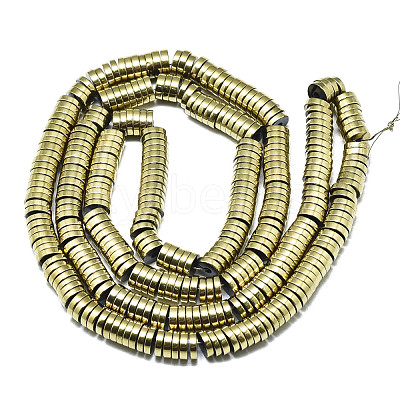 Electroplate Non-magnetic Synthetic Hematite Beads Strands G-S352-42C-01-1