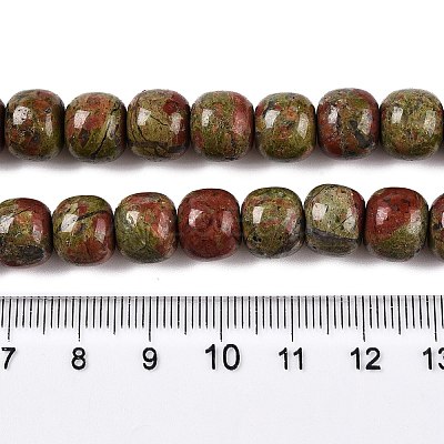 Natural Unakite Beads Strands G-T138-142-1