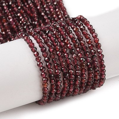Natural Garnet Beads Strands G-F619-17A-2mm-1