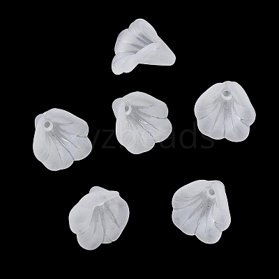 Acrylic Frosted Bead Caps AC-CBA81FF-04-1