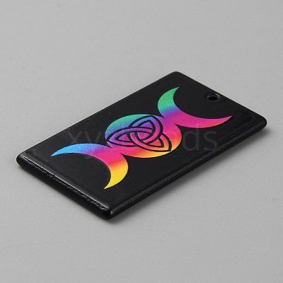 Printed Acrylic Pendants OACR-WH0036-23E-1