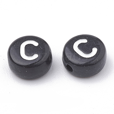 Opaque Acrylic Beads SACR-N002-02C-1