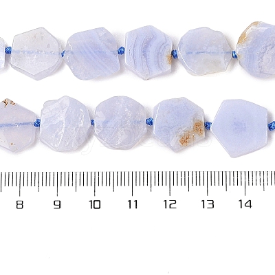 Natural Blue Lace Agate Beads Strands G-NH0001-E01-01-1