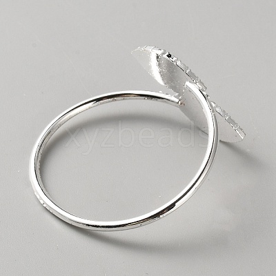 Leaf Alloy Rhinestone Napkin Rings AJEW-WH0766-46-1