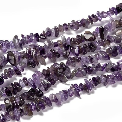 Natural Amethyst Beads Strands Z0RRN-1