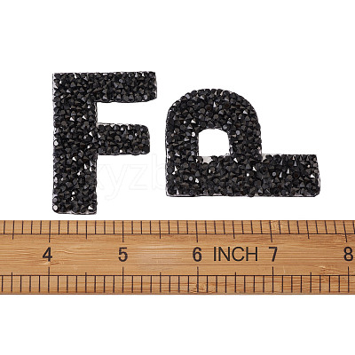 Alphabet Rhinestone Patches FW-TAC0001-01E-1