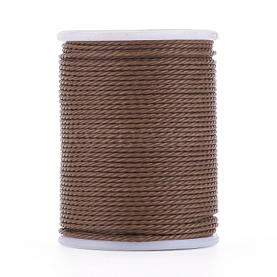 Round Waxed Polyester Cord YC-G006-01-1.0mm-03-1
