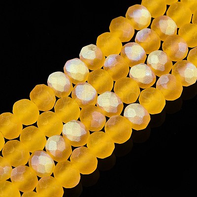 Transparent Glass Beads Strands EGLA-A044-T6mm-MB05-1